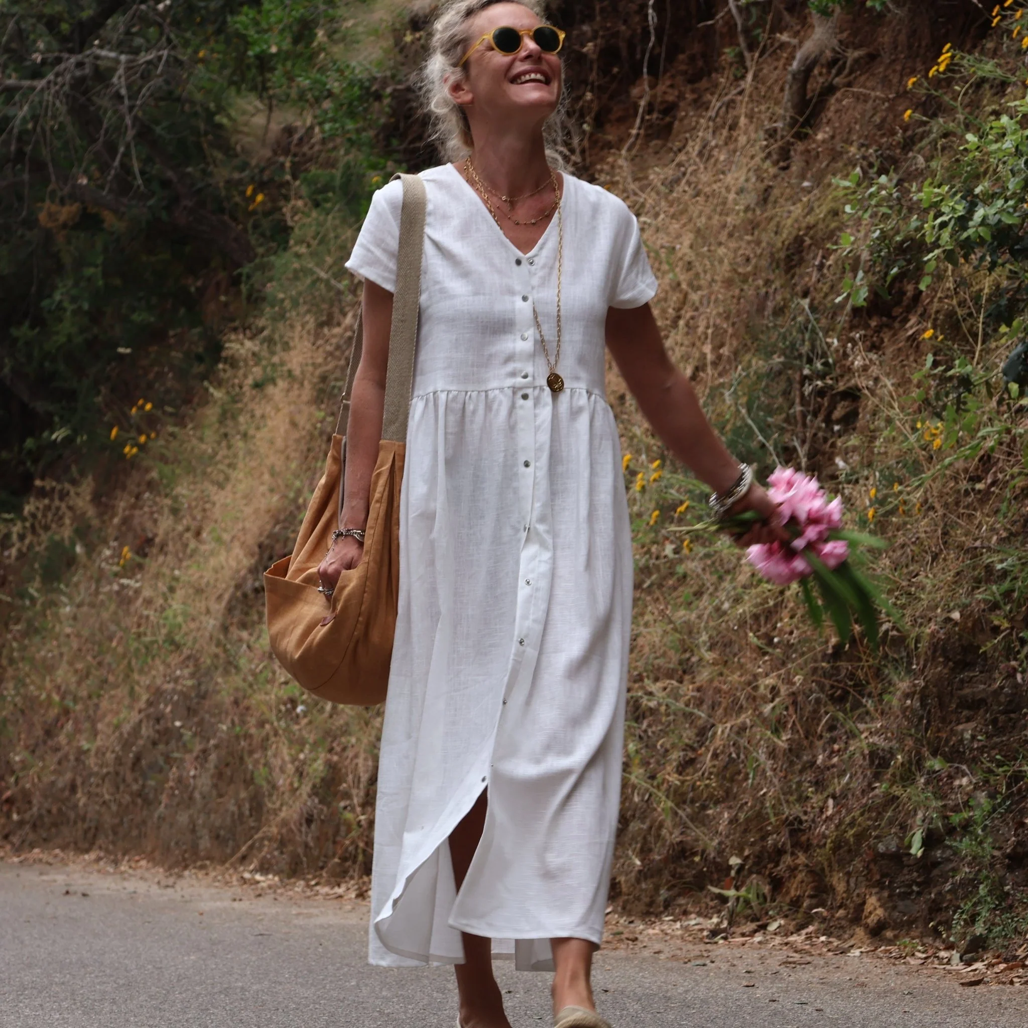 Sac Pia en lin chamois - Image 4