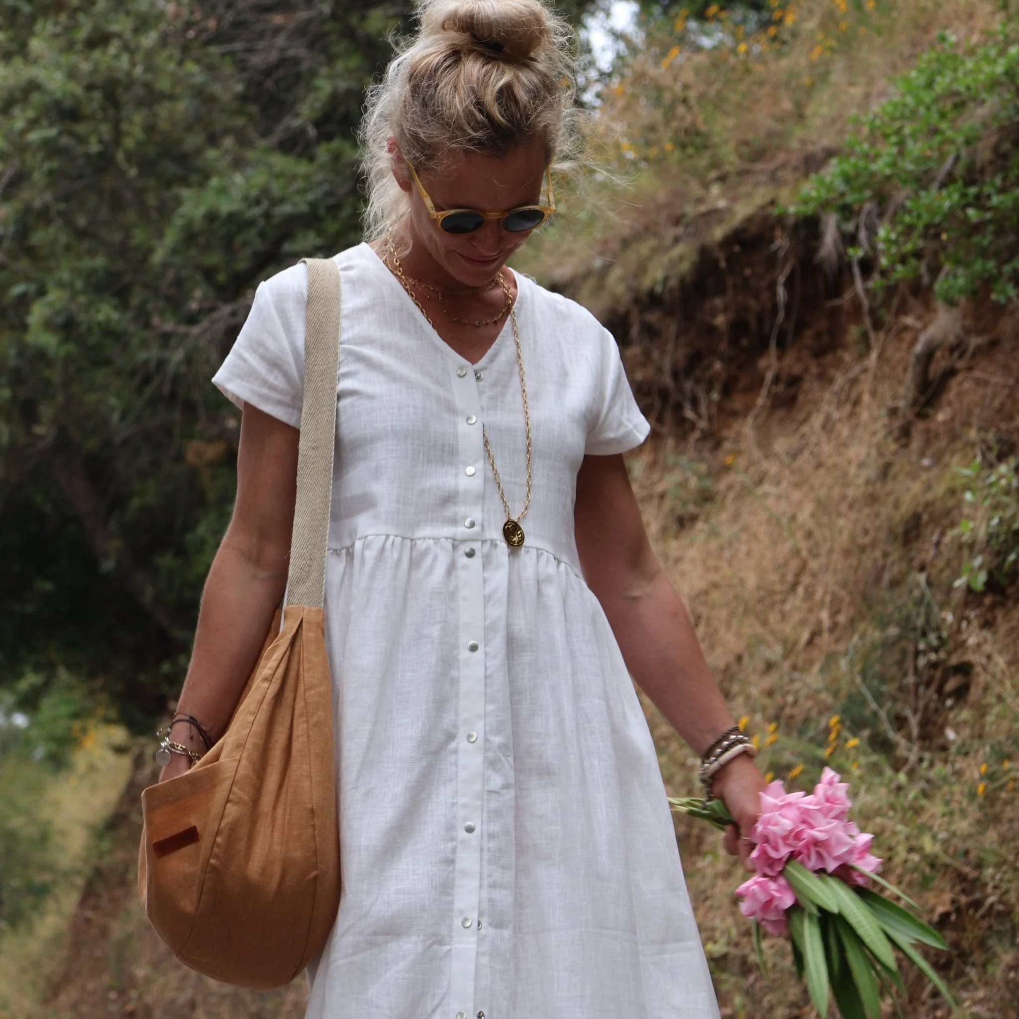 Sac Pia en lin chamois - Image 5