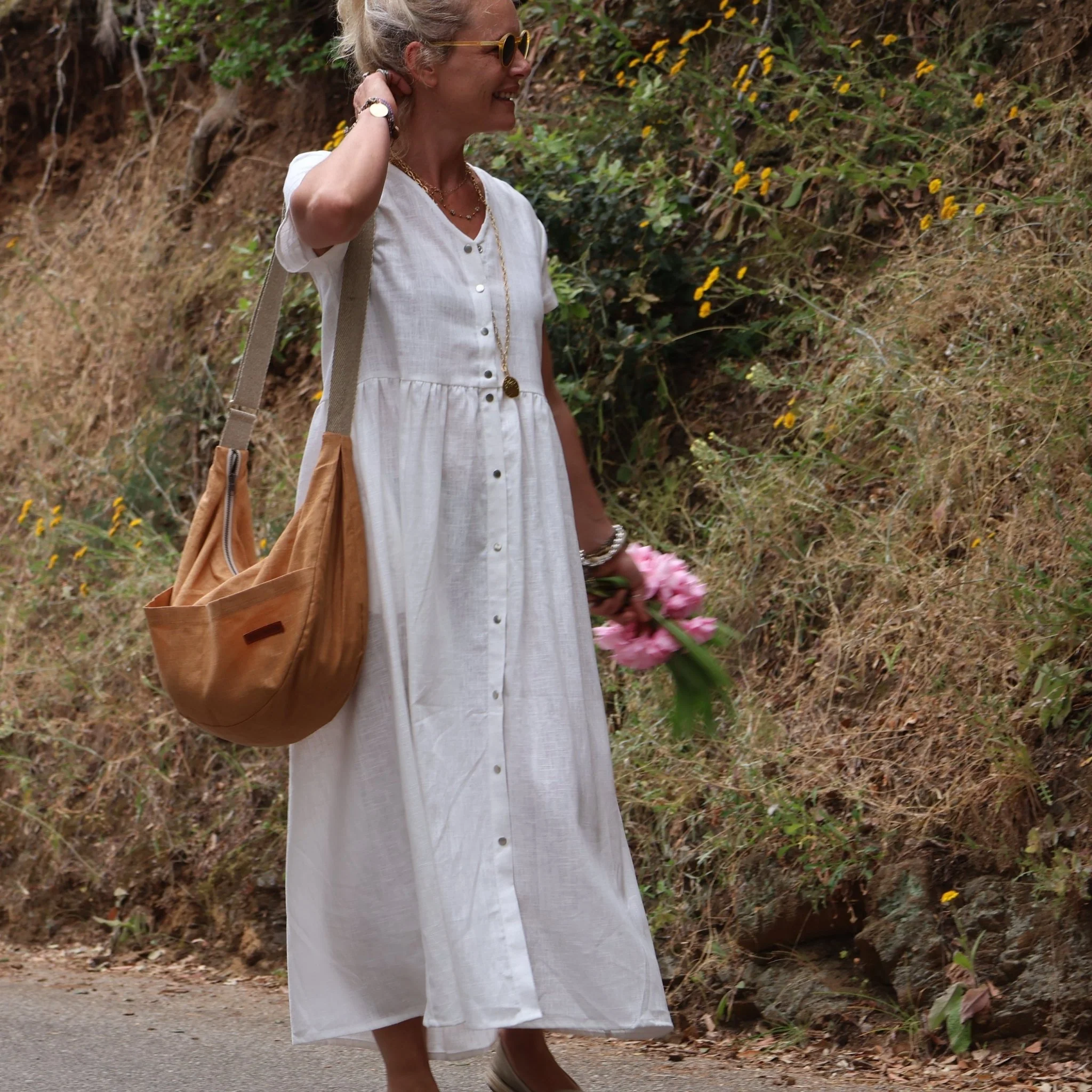 Sac Pia en lin chamois - Image 6